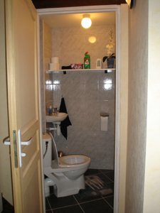 De WC is klaar De WC is klaar